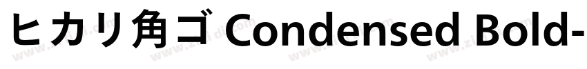 ヒカリ角ゴ Condensed Bold字体转换